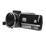 GOWENIC 4Kビデオカメラ、ビデオカメラビデオカメラ、48MP 3.0インチタッチスクリーン18倍デジタルズームWiFiビデオカメラレコーダー、リモコン付き
