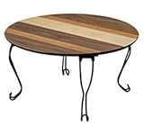 猫足 天然木 折り畳みテーブル ウッド・グラデーション センターテーブル ラミネート加工