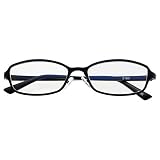 老眼鏡 おしゃれ メンズ レディース リーディンググラス マット ブラック度数 +1.50 (ブルーライトカット、軽量14g、疲れにくいTR90フレーム、ずれない 鼻パット)516015