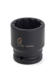 Sunex 433mzt 3/4-Inch Drive 33-Mm 12-Point Thin Wall Impact Socket by Sunex