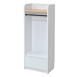 JKプラン リビングジュニアシリーズ ハンガーラック ホワイト/ナチュラル wa-203 wa-203-whna