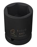 Sunex Tools SU440 3/4 Inch Drive 1-1/4 Inch Standard Impact Socket