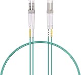 10Gtek OM3 マルチモード デュプレックス LC/LC コネクタ 光ケーブル 0.2m~150m選択可 宅内光配線コード 光ファイバーケーブル (1m）