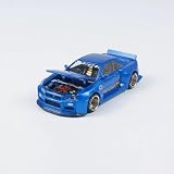 1/64 MINI GT kaido house 街道ハウス skyline 日産 スカイライン GT-R R34 青 158