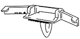 1967593 – CRL 1994 +ホンダアコード、1992 +シビック絞らレールwithシールクリップ