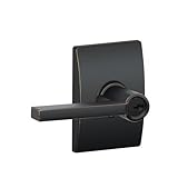 Schlage F51A LAT 716 CEN Century Collection Latitude Keyed Entry Lever, Aged Bronze [並行輸入品]