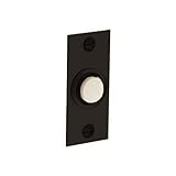 Baldwin 4853.112 Rectangular Doorbell Button, Venetian Bronze [並行輸入品]
