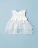 赤ちゃんの城 サロンエプロン サテンリボン 50～80 オフホワイト