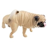 Avidora パグ グッズ おしっこ 置物 おもしろグッズ インテリア フィギュア おもしろ雑貨 ベージュ