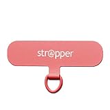 スマホ ストラップ Strapper （ストラッパー） ストロベリー レッド 赤 外付け ストラップ金具 ストラップホール (ブラック) NHK おはよう日本 まちかど情報室 おはようにっぽん 出演 モノマガジン モノ・マガジン 掲載 プレート すとらっぱー ストラップホルダー スマフォ スマホ スマートフォン