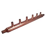 Sharkbite 22788 6ポートOpen銅Pex Manifolds、1インチトランク、3 /4インチ、1 /2インチポート