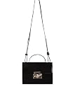Subella London Black Leather 5 compartment structured tote with detachable shoudler strap Sabrina Ha