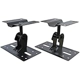 Ansimple 汎用 スピーカー 天吊り 壁掛け 取り付け金具 スピーカーブラケット スタンド 2点セット