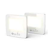 OxyLED n01 LED Night Light with Dusk to Dawnセンサー、プラグインのLEDナイトライト寝室、廊下 2 Pack N01-A

