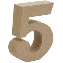 Amazon.co.jp: 木製 オブジェ 切り文字 7 数字 Mサイズ 約9cm