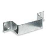 Battalion 1HEX9 Door Bar Holder, Closed End, Bright Zinc by Battalion