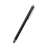 オウルテック タッチペン 導電繊維タイプ iPhone/スマートフォン/タブレット ストラップホール付 ブラック OWL-TPSE05-BK