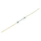 Water & Wood MKA10110 Gold Tone Round Leads Green Glass Tube NO Reed Switch 10mm [並行輸入品]