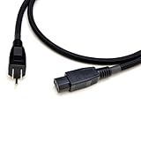 HISAGO HD-0246 3極プラグ-ソケット OFC-3芯電源コード モノフィラメント編組ジャケット 1.8m