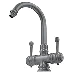 Whitehaus WH20106-PCO Evolution 5 1/2-Inch Colonial Style Single Hole/Dual Lever Handles Bar Faucet 