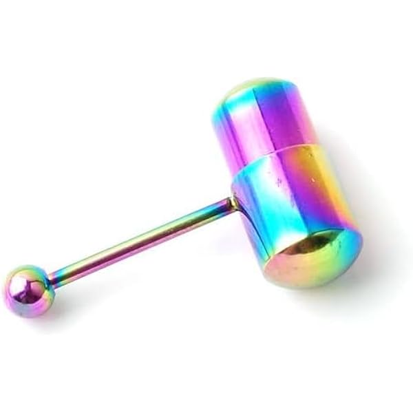 BodyJewelryOnline Lix Vibrating 316L Surgical Steel Tongue Ring - Hematite  Anodized - Improved Motor : Amazon.com.au: Clothing, Shoes & Accessories