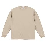 [ユナイテッドアスレ] 5.6オンス ビッグシルエット ロングスリーブ Tシャツ 550901 メンズ サンドベージュ M