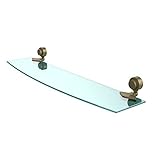 Allied Brass 433/24-ABR 24' x 5' Beveled Glass Shelf Antique Brass [並行輸入品]
