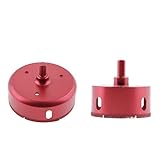F Fityle 2pcs ホールソー ダイヤモンド 石材用ドリルビット（70mm＋100mm） ガラス セラミック 大理石カッター