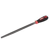 uxcell　スクエアファイル　プラスチックカバーハンドル　スクエア　大工　木材　ハードウェア　グレー