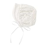 (チャックル) chuckle * ピュアホワイト * レース 重ね ベロア 新生児 帽子 ホワイト 50-60cm P9203-00-10