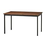 エヴァンスダイニングテーブル EVS-DT120 ブラウン 幅120x奥行75x高さ70cm