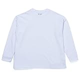 おたふく手袋 夏用Tシャツ[オーバーサイズ 綿+ポリエステル 長袖 ポケット付]FB-701 ホワイト Lサイズ