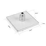 1 ピース カラフル な変更降雨シャワー ヘッド 8 "スクエア温度センサー led ライトドーム天井&取り付け られ た ヘッド卸売-多色（マルチ）