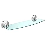Allied Brass MC-33/18-SCH 18' Beveled Glass Shelf Satin Chrome [並行輸入品]