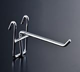 e-kanamono ネットフック 四角座タイプ NPD-NF/2C 5mm径 x L300mm クロームメッキ