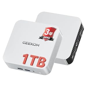 GEEKOM A5 Pro ミニPC AMD Ryzen 5 7530U搭載 128GB RAM 6TB SSD拡張可能 高性能 4画面出力 8K@60Hz対応 SDカードスロット Windows 11 Pro WiFi 6 Bluetooth 5.2