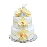 Small Yellow Orchids Diaper Cake by Bloomers by Bloomers Baby [並行輸入品]