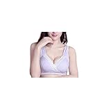 Cozy Maker（C&M）マタニティブラジャー ハーフトップ クロスオープン ノンワイヤー 授乳 ブラ 出産準備品 授乳便利 産前産後兼用 2枚セット (L, パープル)
