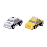 PlanToys Plan City Taxi and Police Car Vehicle おもちゃ [並行輸入品]