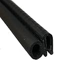 サイドバルブ付きトリムシール ポリ塩化ビニルプラスチックトリム EPDMゴムバルブシール - 1/16インチのエッジに適合 3/8インチ電球シールの直径 20 Feet A081-20F