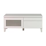 ISSEIKI テレビ台 ホワイト エナメル塗装 幅100 BLOCK TV 100 (W-PU) テレビ台 ローボード リビング 収納家具