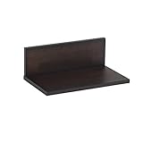 arne ウォールシェルフ 木製 壁掛け棚 日本製 幅40cm 奥行き24cm 耐荷重7kg 石膏ボード ピン付属 Wall Rack L-400 L型 ブラウン