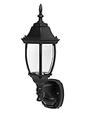 Designers Edge L-2572BLK Ecozone 18-Inch Dual Eye Motion Activated Coach Lantern, Black [並行輸入品]
