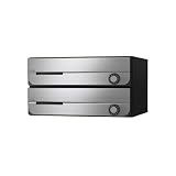 ポスト 郵便受け D-ALL 集合住宅用ポスト KS-MB3202PU-2L-S 静音大型ダイヤル錠 前入れ前出し 2戸用
