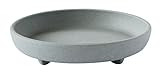 gardens(ガーデンズ) 受皿 エコプレート丸型 5号 グレー