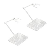 アクションベース プラモデルスタンド1/144スケール 魂ステージ ディスプレイスタンド クリア ホワイトベース 固定角度 2個セット