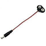 Fenteer バッテリークリップ　コネクター　DC　電源アダプタ　Arduino 用　2個セット　9V　スナップ　