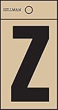 Hillman 2 "ブラックonゴールド角切りMylar 839290レターZデカール( 3 - Pack )