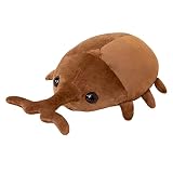 Tachiuwa カブトムシぬいぐるみぬいぐるみカブトムシぬいぐるみぬいぐるみ女の子男の子子供のためのぬいぐるみ, ダークブラウンL