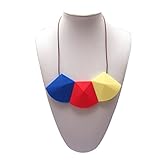 Lil' Jumbl Baby Teething Necklace | Organic Food Grade Silicone | BPA-Free (Multi Color H) [並行輸入品]